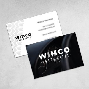 Visitekaartjes van Inja Pater voor Wimco Automotive